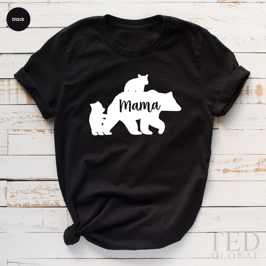 Bear Mama T Shirt, Cute TShirt, Gift For Grandma, Tee product image 4