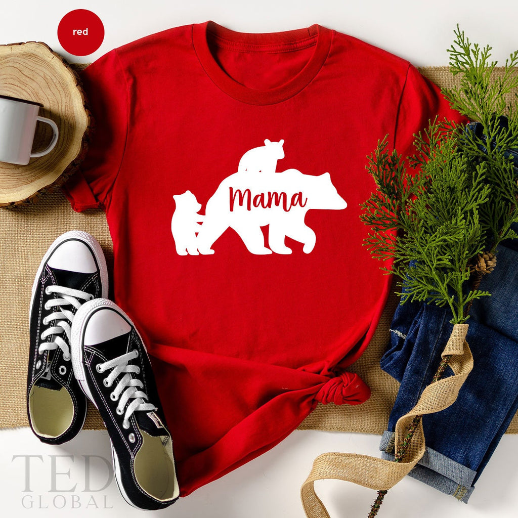 Bear Mama T Shirt, Cute TShirt, Gift For Grandma, Tee product image 1