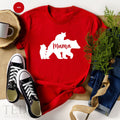 Bear Mama T Shirt, Cute TShirt, Gift For Grandma, Tee product image 1