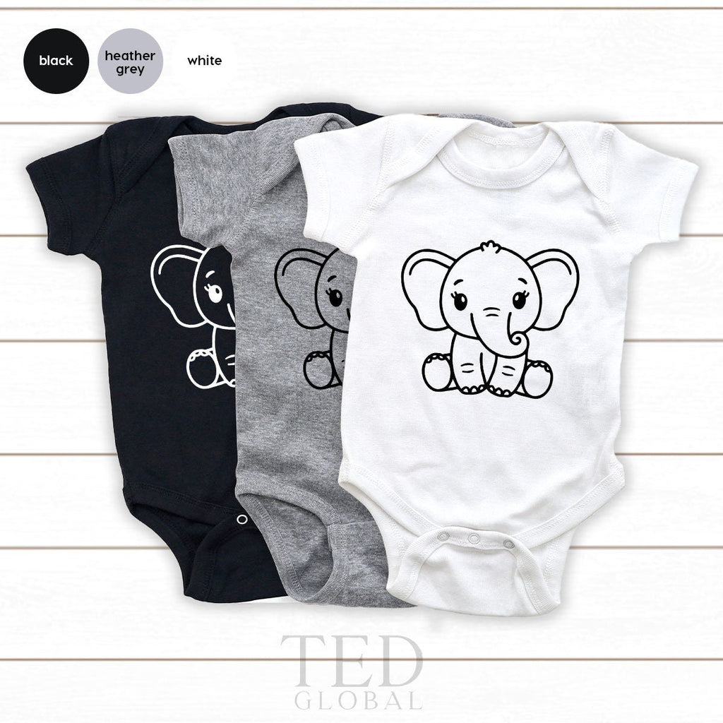 Elephant TShirt, Cute T Shirt, Toddler, Kids Birthday Gift product image 2