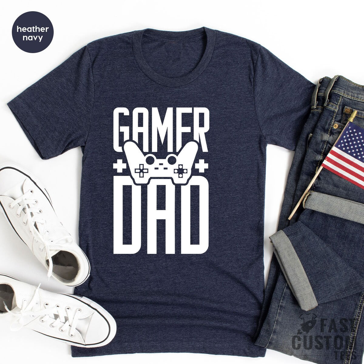 Gamer Dad TShirt, Gaming Shirt, Father Tee product image 5