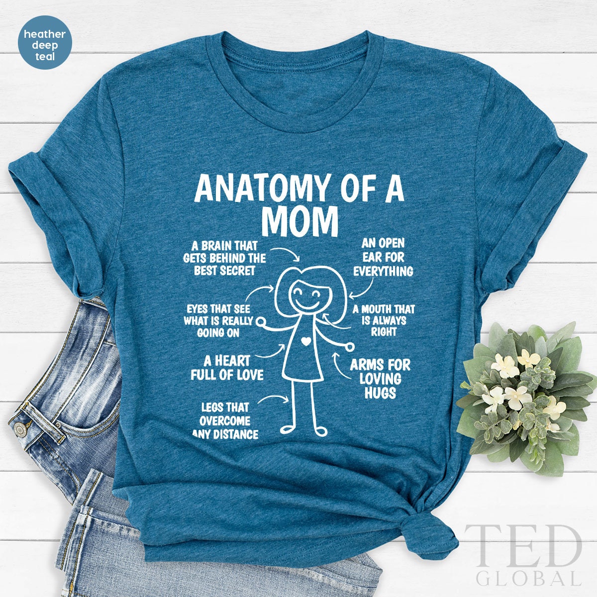Meaningful Gift For Mother, Anatomy Of A Mom Shirt product image 1