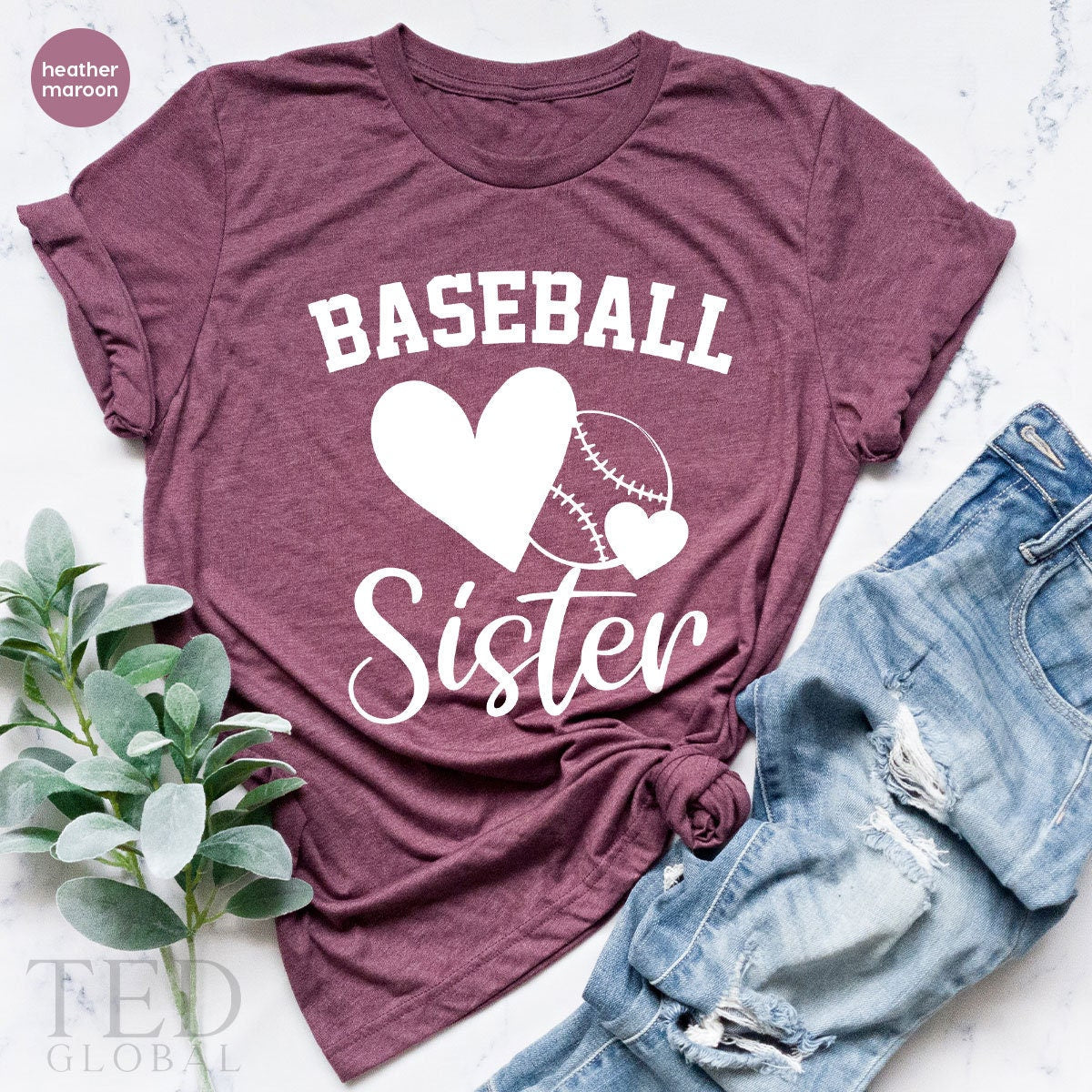 Sports Sister Shirt, Baseball TShirt, Girl Game Days Tee product image 5