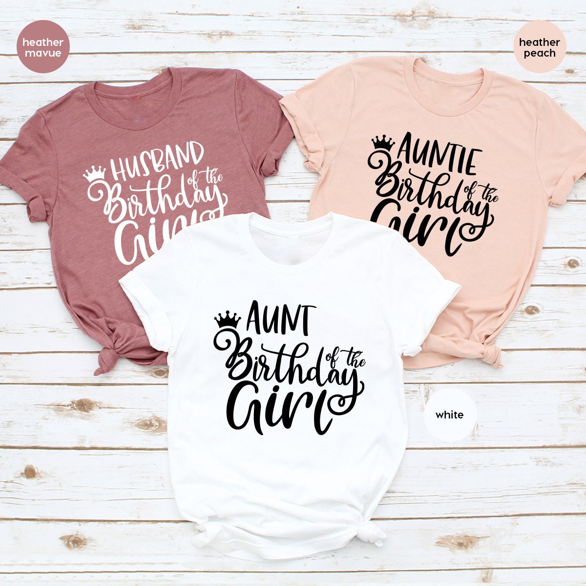 Family Birthday TShirt, Crew Shirts, Gift For Reunion, Girl product image 4