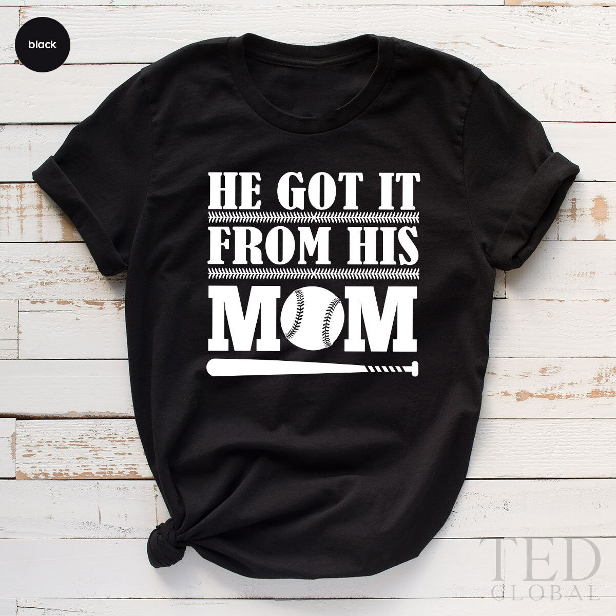 Funny Baseball Shirt, Boy TShirt, Softball Boys He Got It product image 4