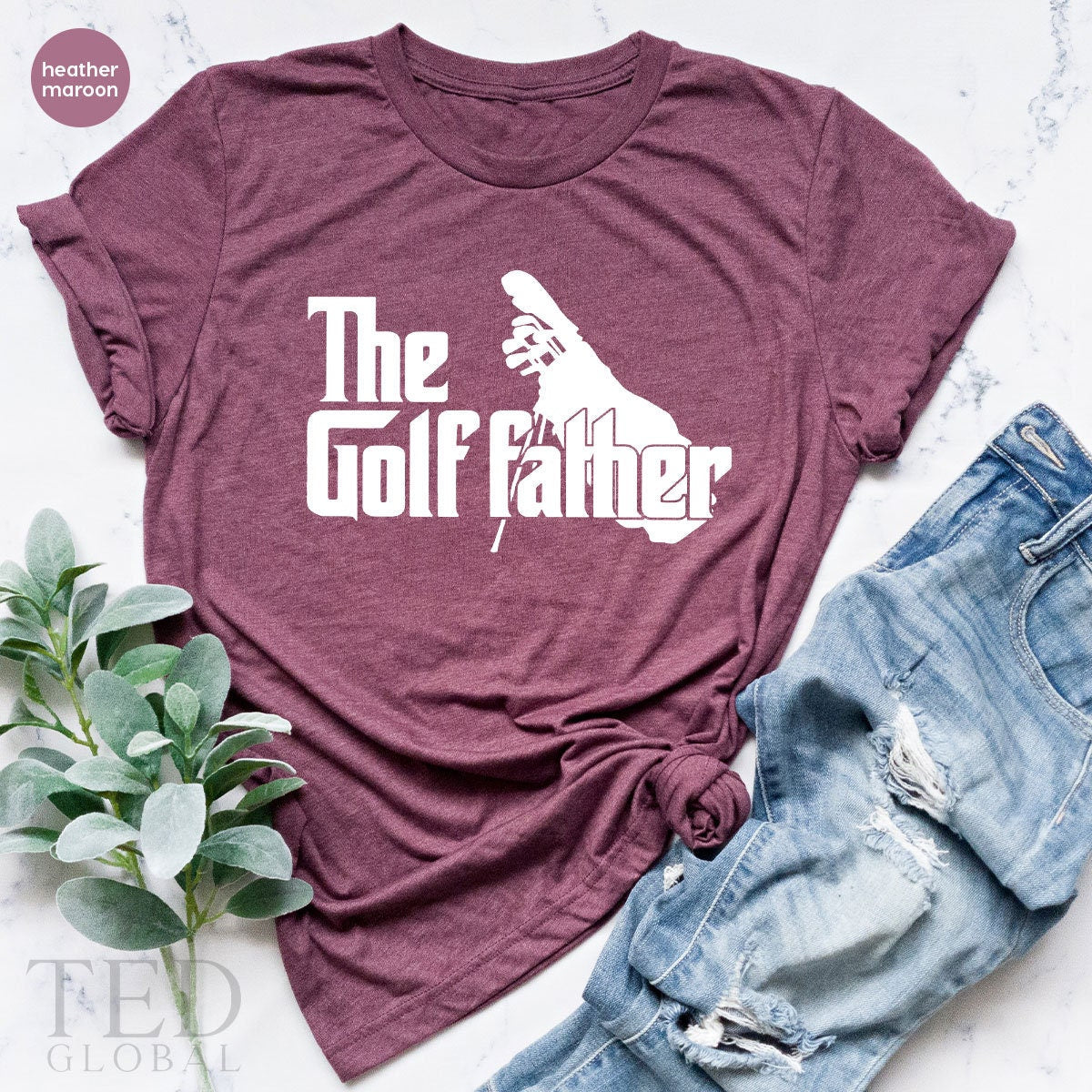 The Golf Father Shirt, Funny Dad TShirt, Fathers Day T product image 4