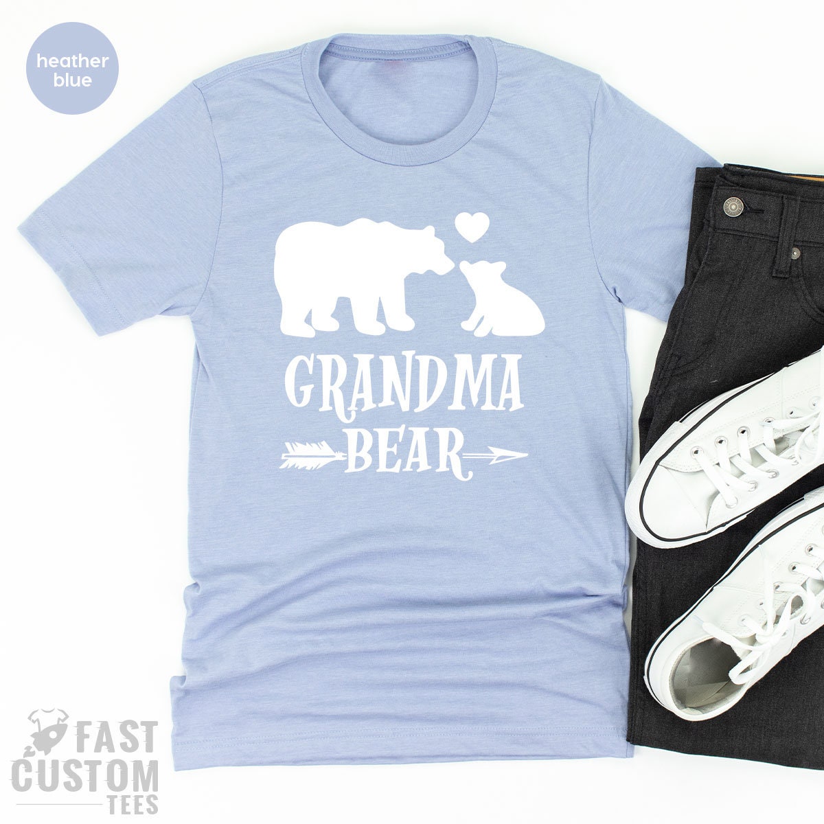 Nana T Shirt, Grandma Bear Gift For Mothers Day T Family product image 2