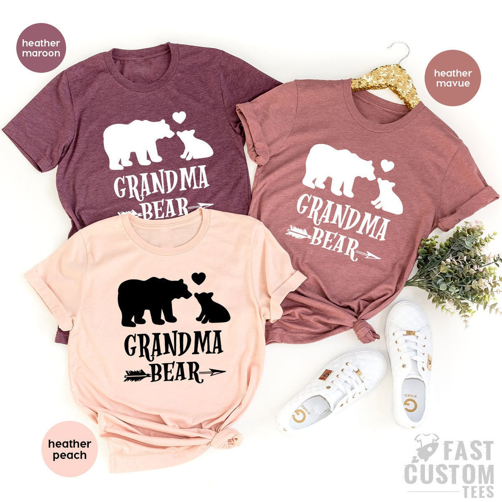 Nana T Shirt, Grandma Bear Gift For Mothers Day T Family product image 1