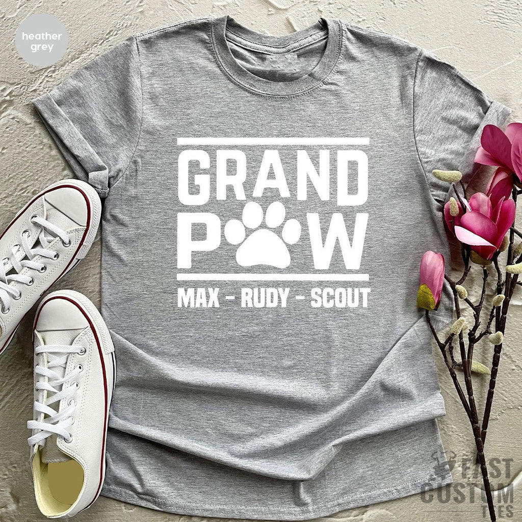 Custom Grandpa Shirt, Dog Cat Gift For Dad product image 4