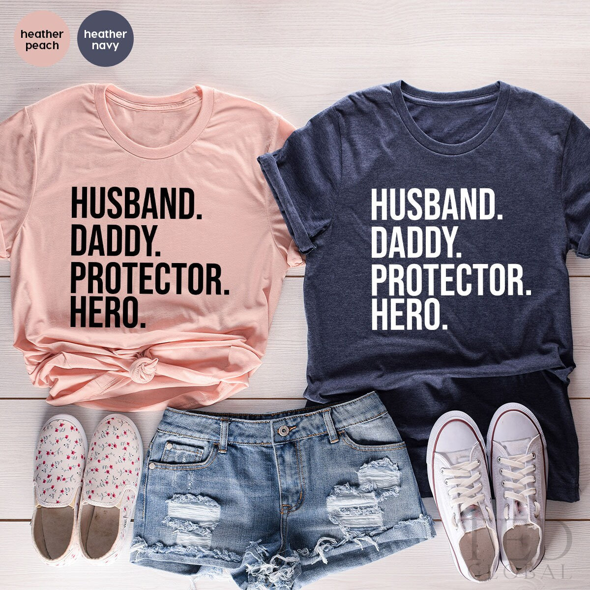 Dad Shirt, Best Protector Hero Daddy T Birthday Gift, For product image 5