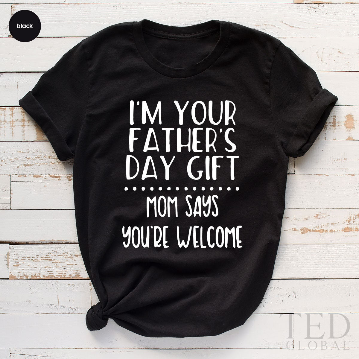 First Fathers Day Bodysuit, Funny Body Suit, I'm Your Fathers Day Gift, Mom Says Your Welcome Bodysuit, Baby Girl Outfit, Baby Announcement