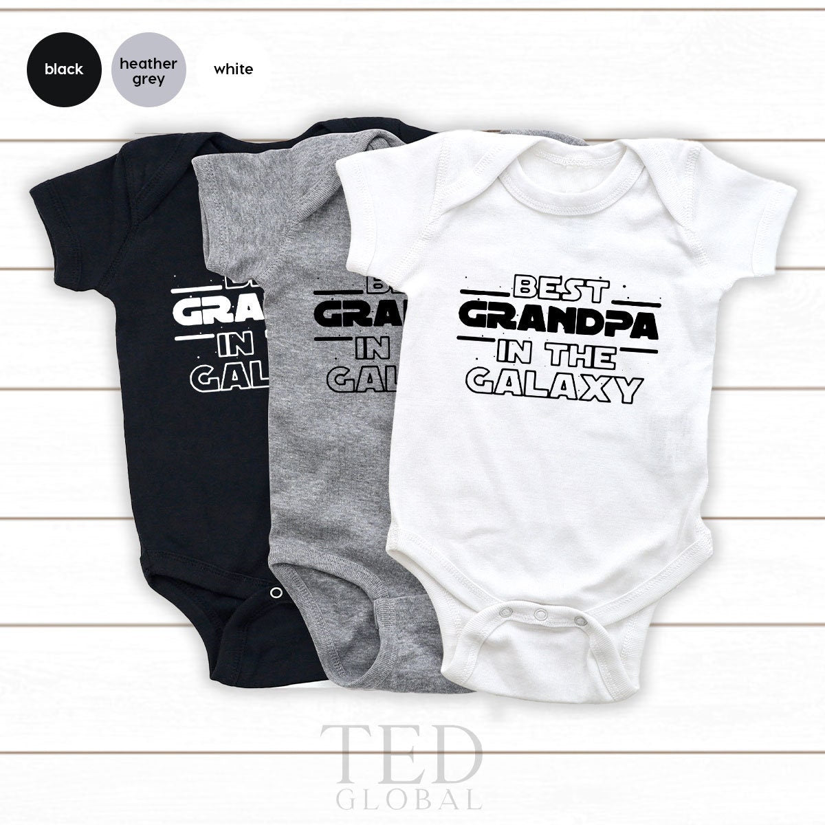 Grandpa Fathers Day Gift, Best In The Galaxy, Baby product image 2