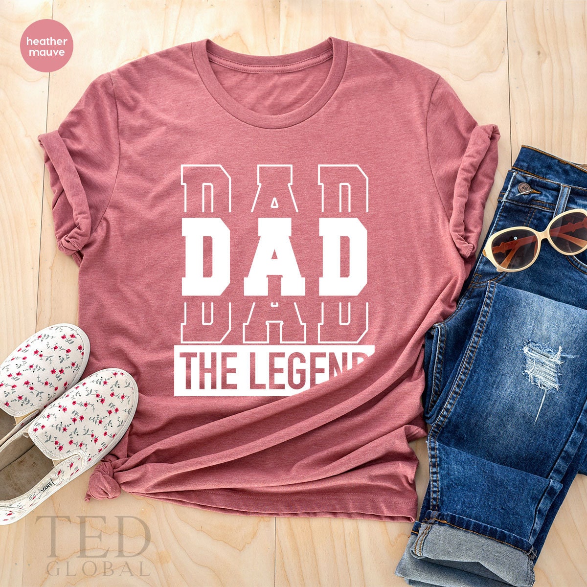 Dad The Legend, Gift, For Fathers Day Shirt, Birthday Best product image 4