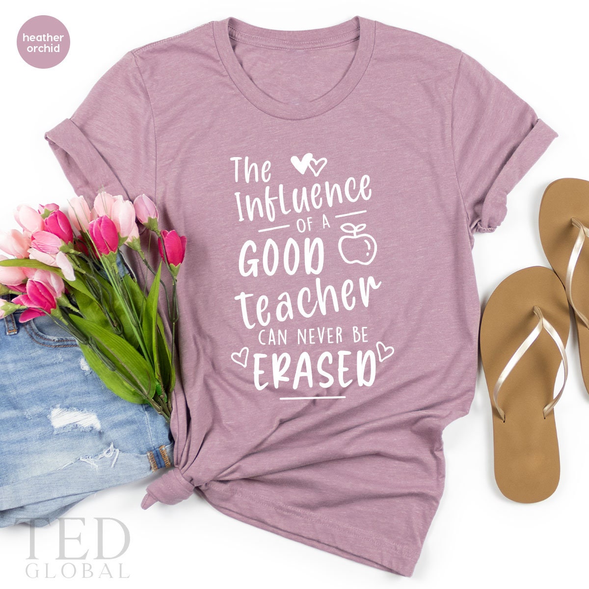 Good Teacher Can Never Be Erased Shirt, Funny TShirt product image 1
