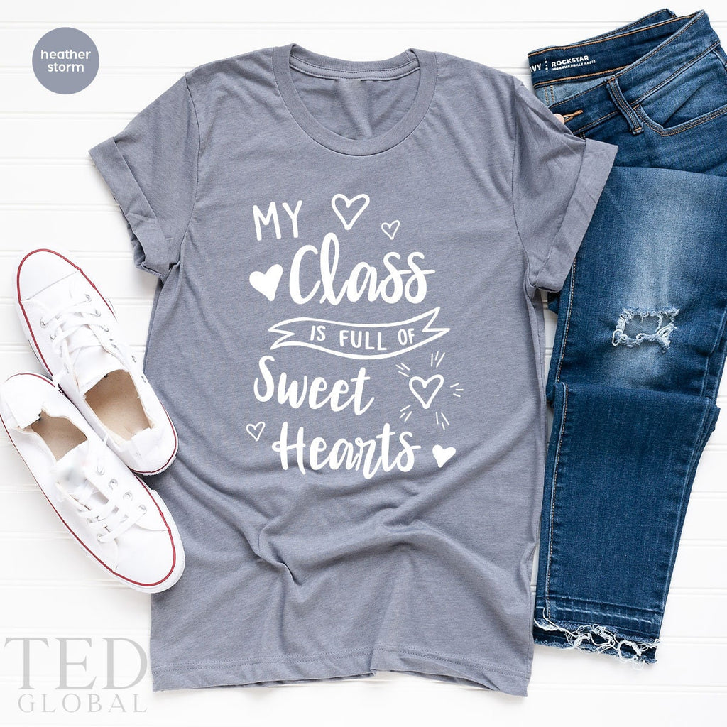 My Class Full Of Sweet Hearts Shirt, Cute Teacher product image 5