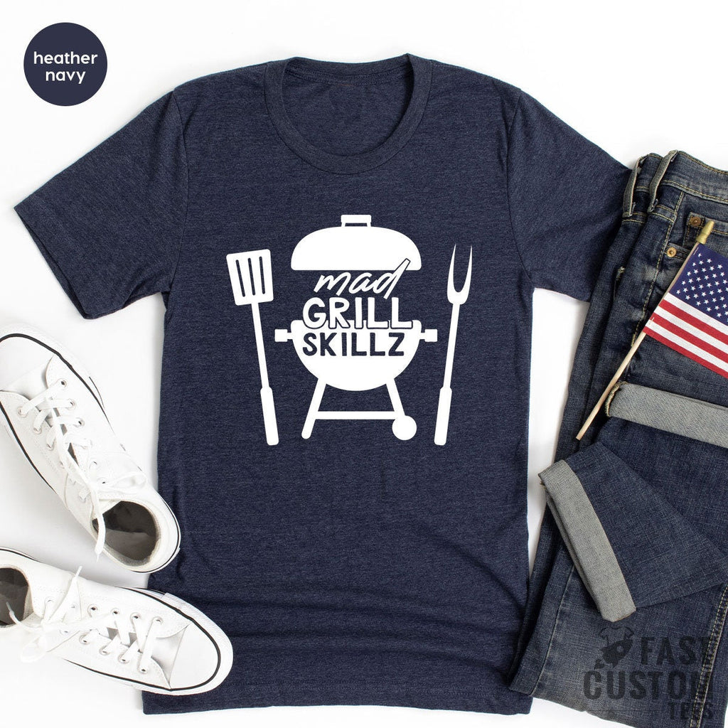 BBQ Dad TShirt, Grill Skillz Shirt, Daddy Chef T product image 5