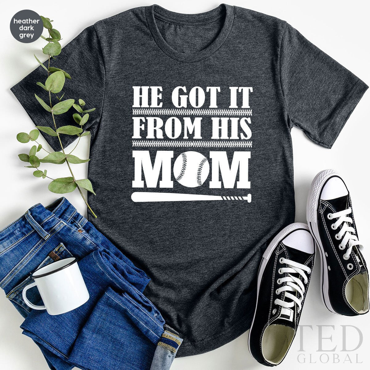 Funny Baseball Shirt, Boy TShirt, Softball Boys He Got It product image 2