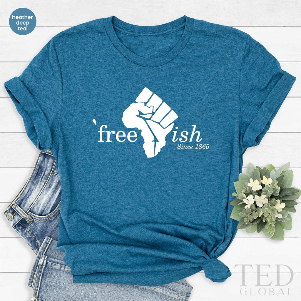 Juneteenth Shirt, Free-ish 1865 Black Lives Matter Pride T product image 3