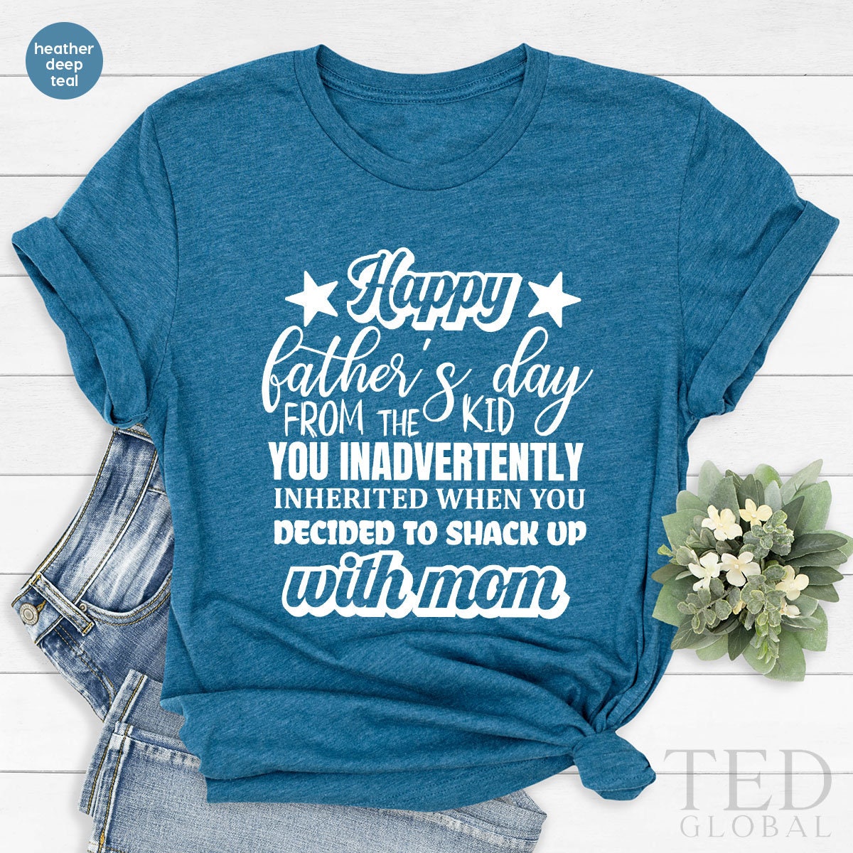 Step Dad Gift, Fathers Day Bonus Shirt, Funny Happy Stepdad product image 3