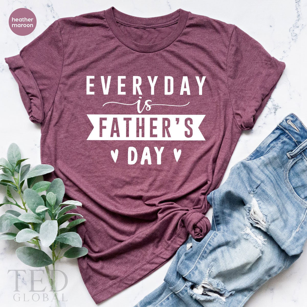 Step Dad Gift, Everday is Father's Day Shirt, From Daughter product image 5