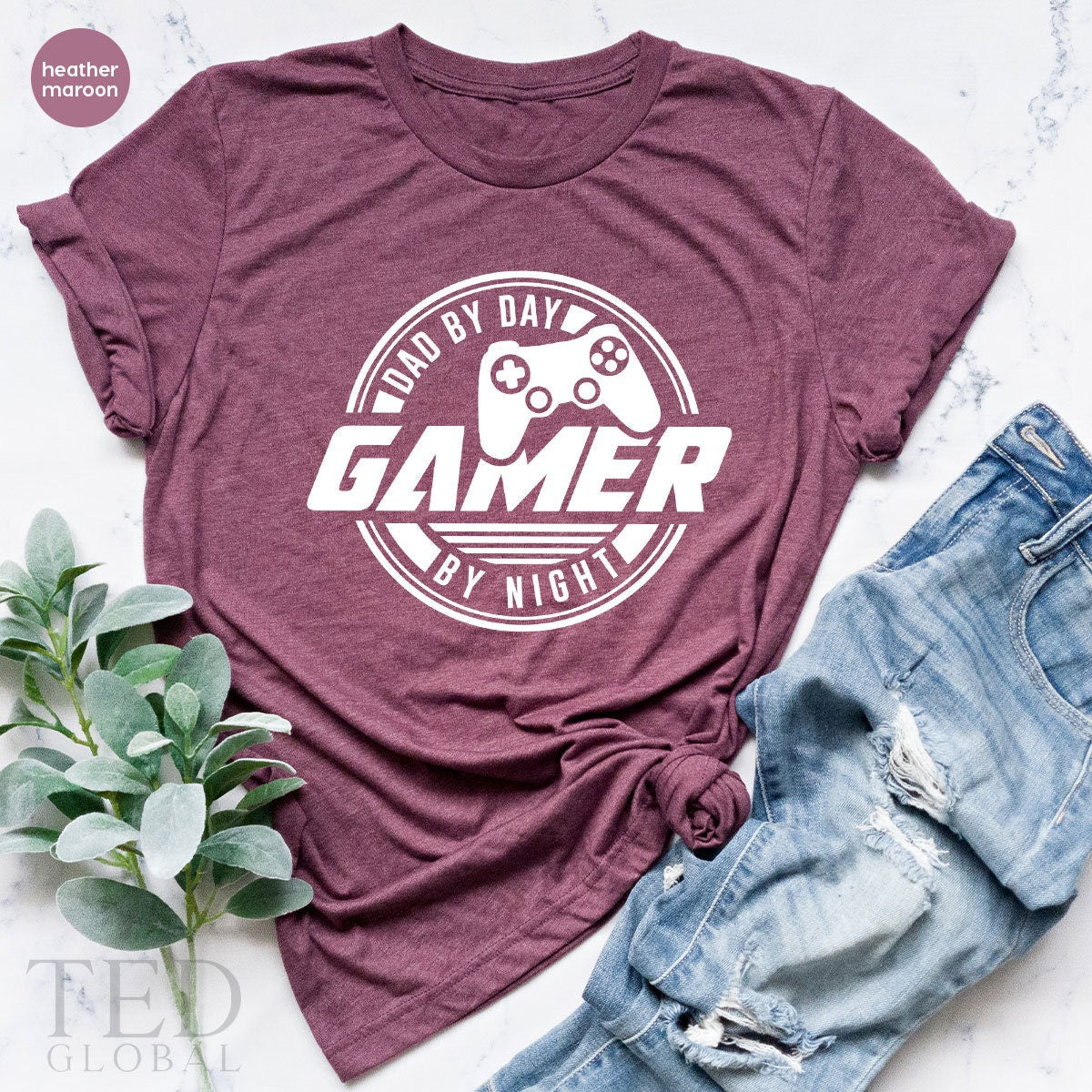 Gamer Dad Shirt, Funny Father Video Game TShirt, Lover product image 4