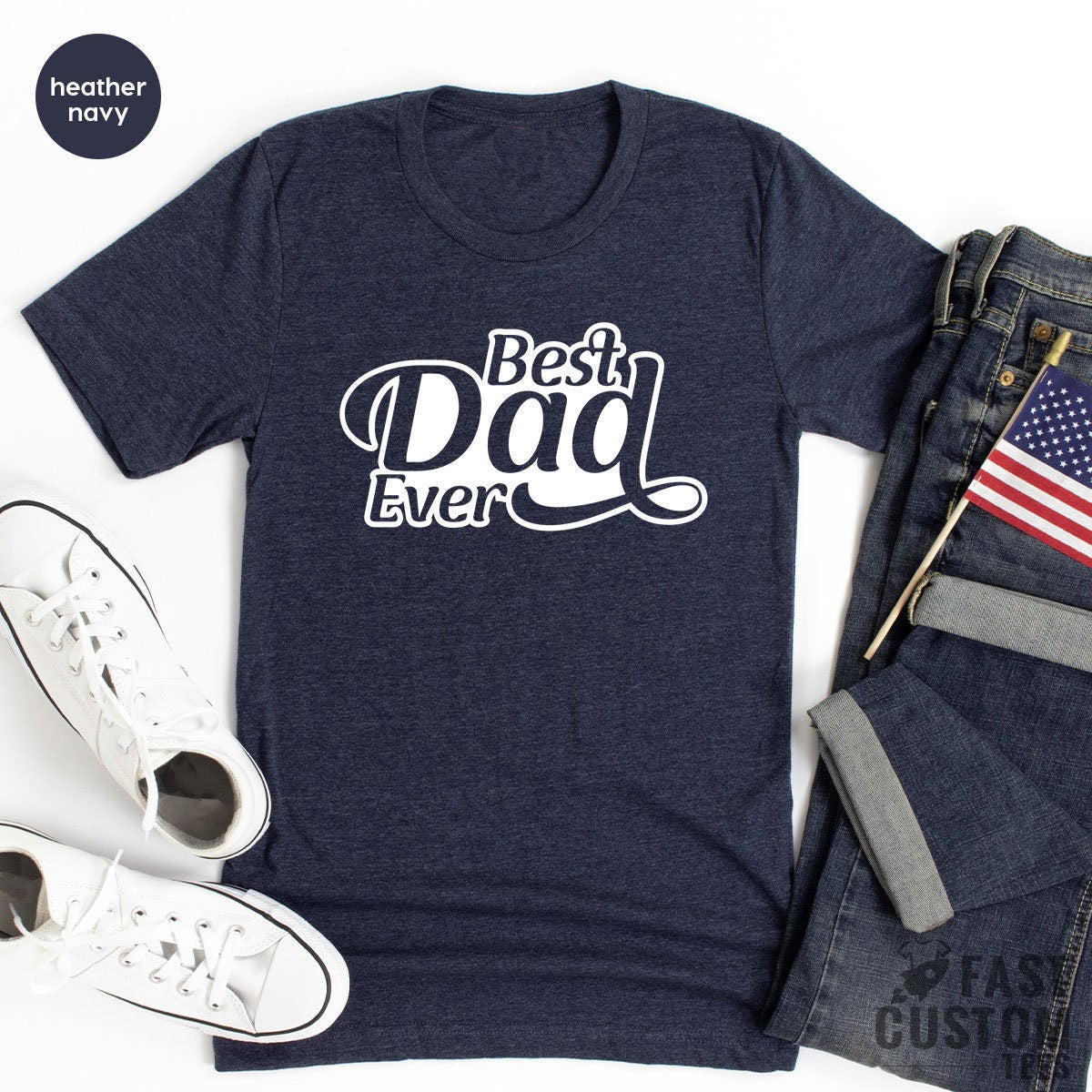 Fathers Day Shirt, Gift, New Dad Best Ever, To Be product image 4