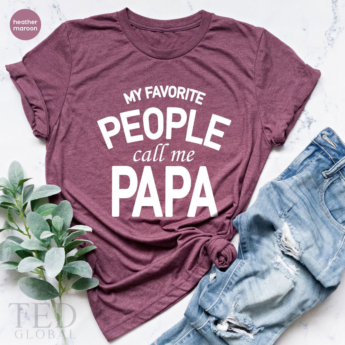 Papa Shirt, My Favorite People Call Me Fathers Day Gift product image 4
