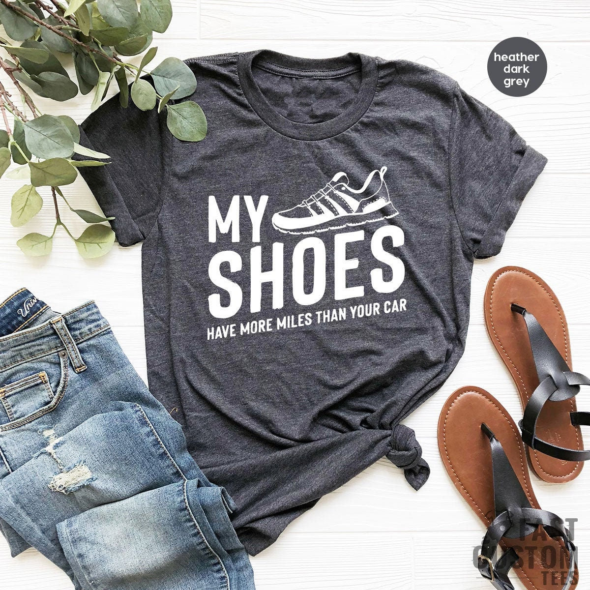 Running Shirt, Walking Hiker Run TShirt, Runner Gifts product image 1