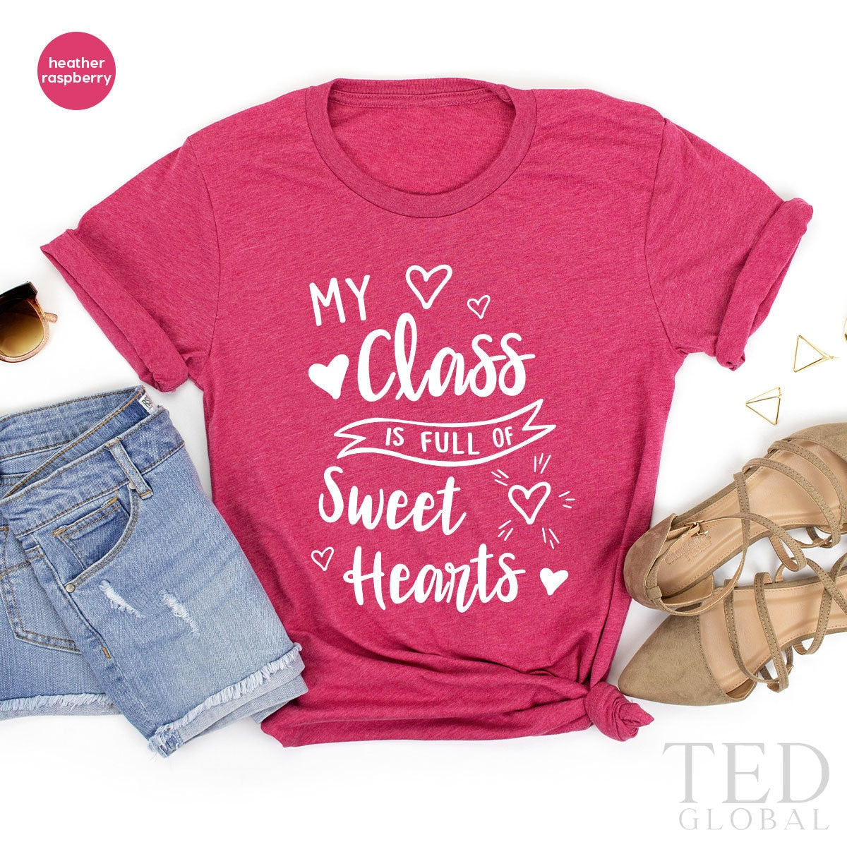 My Class Full Of Sweet Hearts Shirt, Cute Teacher product image 1
