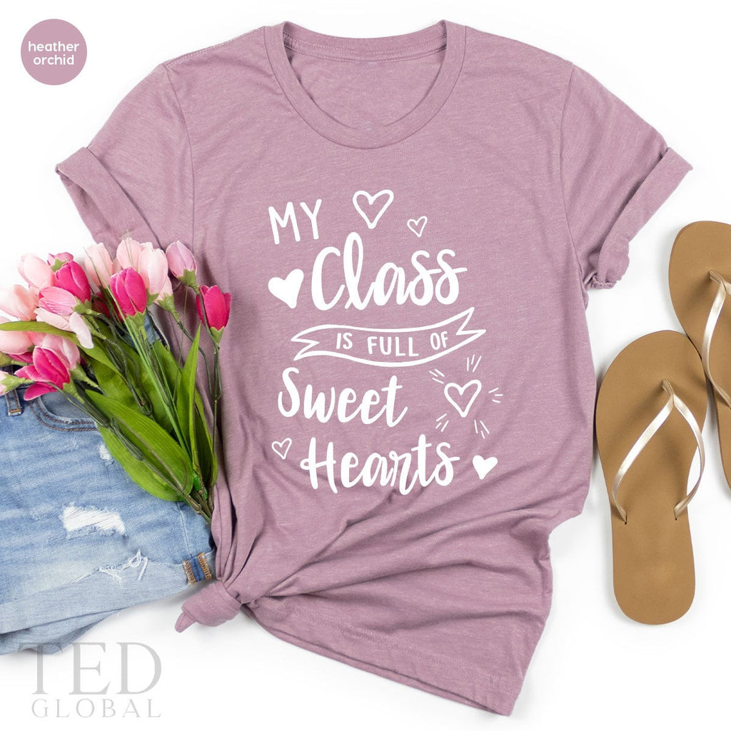 My Class Full Of Sweet Hearts Shirt, Cute Teacher product image 2
