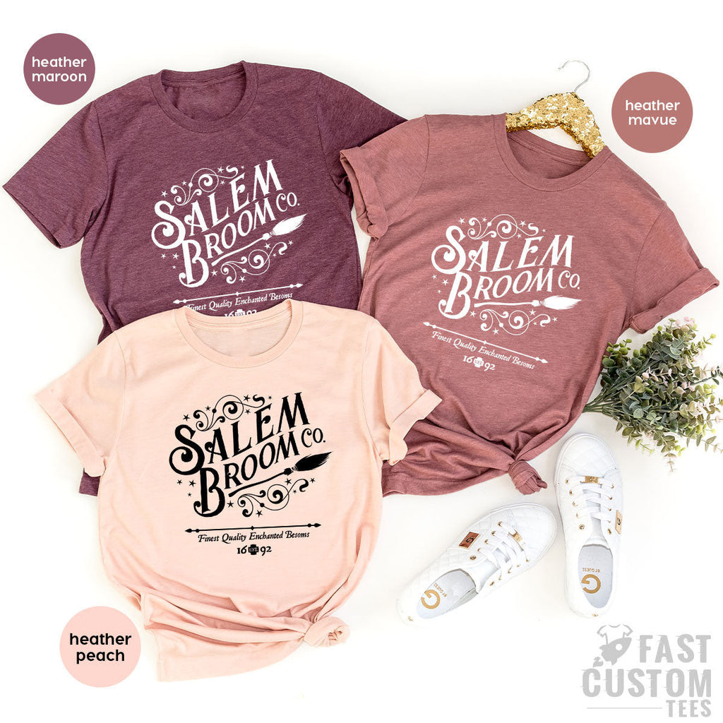 Salem Broom Company Shirt, Fall Halloween T-Shirt, Witchy product image 3