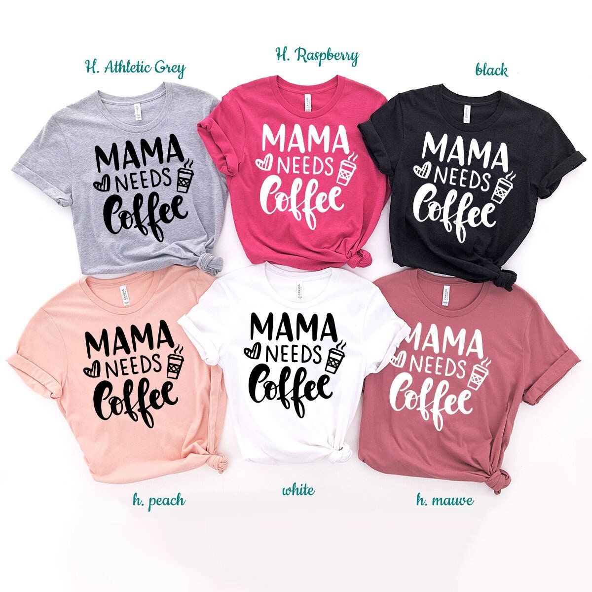 Mama Needs Coffee Shirt, Mom Funny Mother T Gift For product image 1