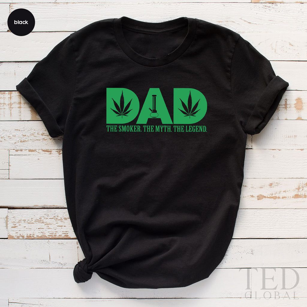 Funny Smoking Dad Shirt, Weed Lover T-Shirt, Cannabis Daddy product image 1