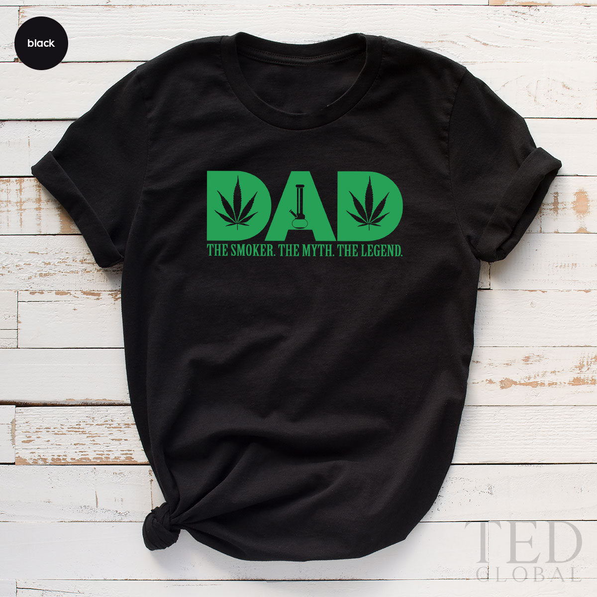 Funny Smoking Dad Shirt, Weed Lover T-Shirt, Cannabis Daddy product image 1