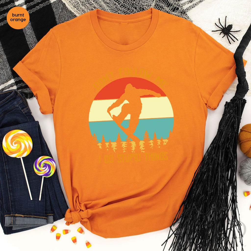 Funny Don't Follow Me Shirt, Snowboarding T-Shirt, Ski product image 3