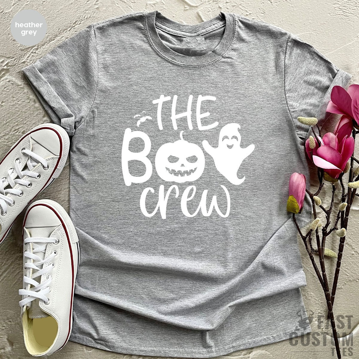 The Boo Crew Shirt, Halloween Squad Ghost Family Matching product image 5