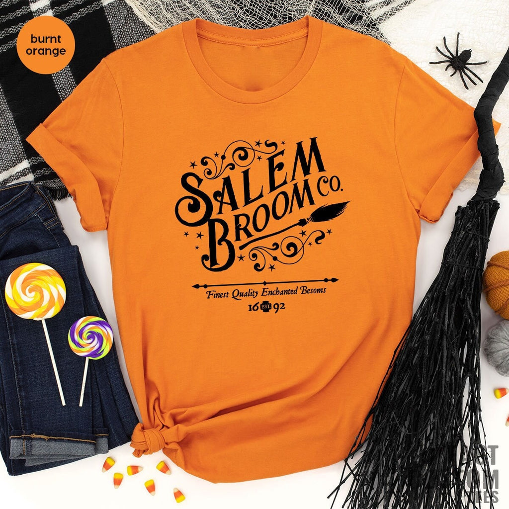 Salem Broom Company Shirt, Fall Halloween T-Shirt, Witchy product image 1