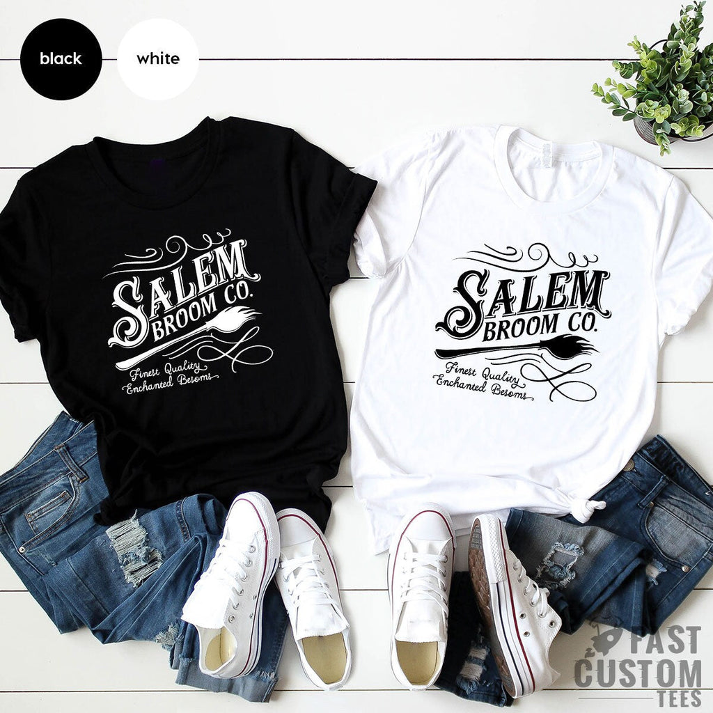 Salem Broom Co Shirt, Funny Halloween Witch Fall T-Shirt product image 3