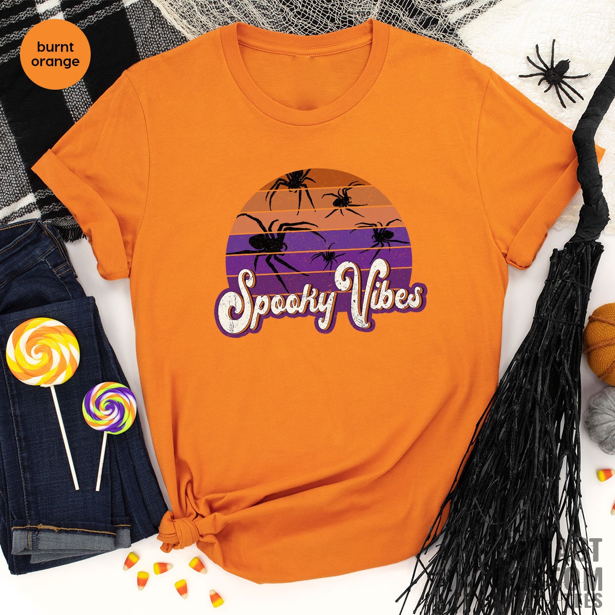 Spooky Vibes Shirt, Halloween Shirt,Halloween Party TShirt product image 4