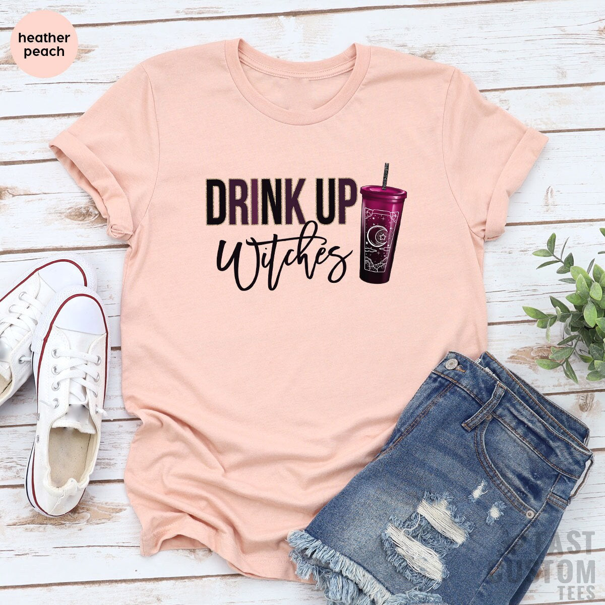 Drink Up Witches Shirt, Witch T-Shirt, Funny Halloween product image 1