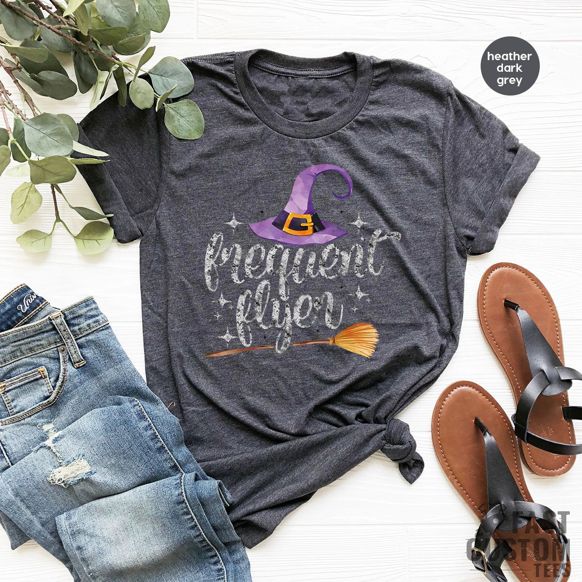 Frequent Flyer Shirt, Broomstick T-Shirt, Halloween Gift product image 2