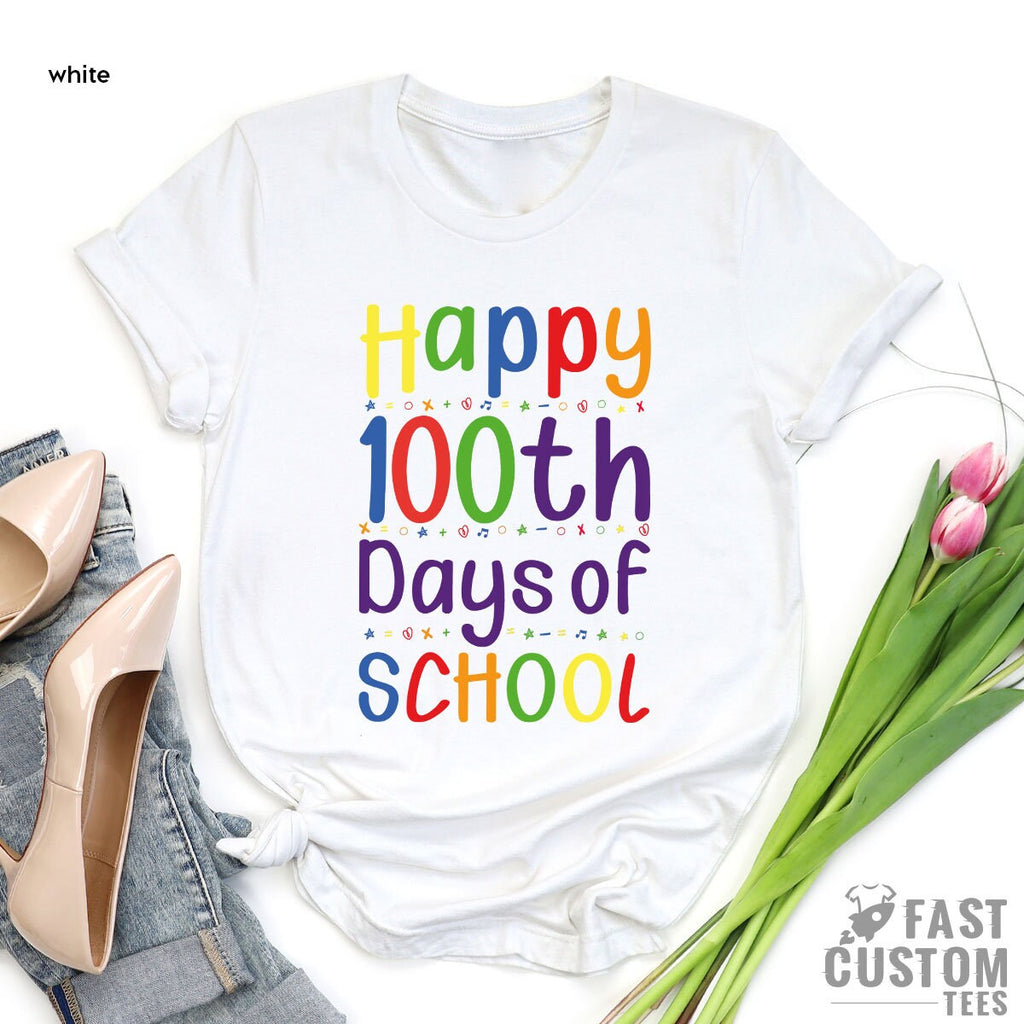 Funny Back To School Shirt, Teacher's Gift 100th Day product image 5