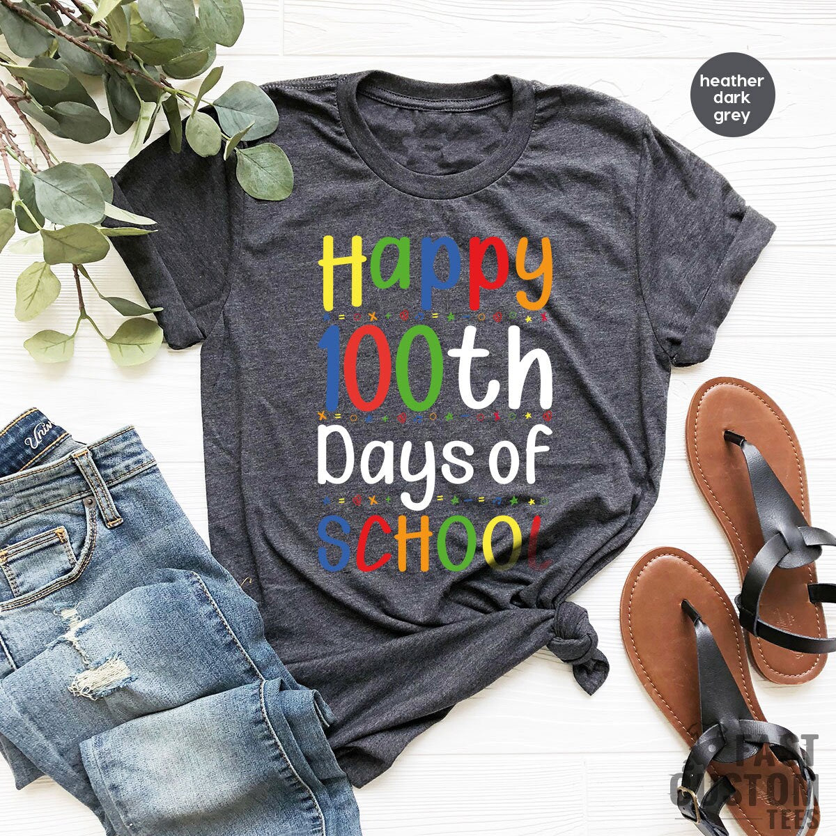 Funny Back To School Shirt, Teacher's Gift 100th Day product image 2