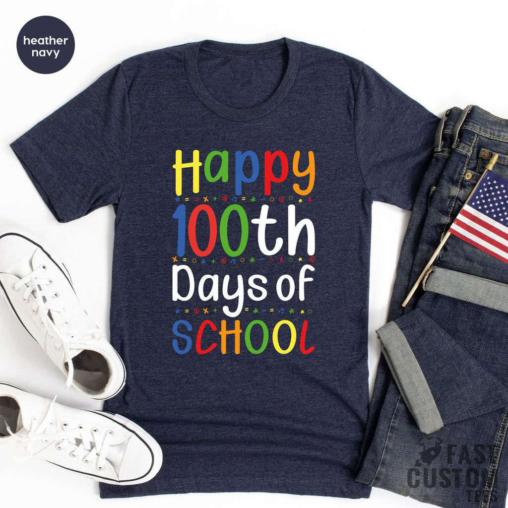 Funny Back To School Shirt, Teacher's Gift 100th Day product image 1