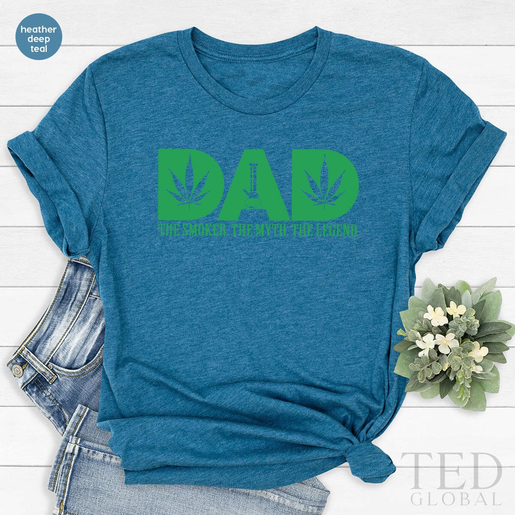 Funny Smoking Dad Shirt, Weed Lover T-Shirt, Cannabis Daddy product image 3