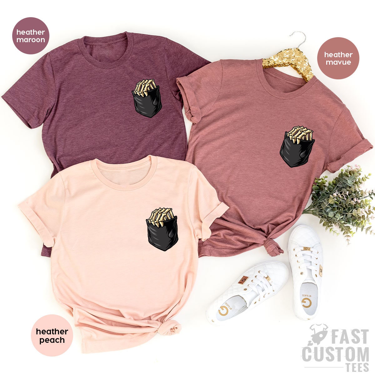 Skeleton Hand Shirt, Funny Pocket Print T Fall TShirt product image 4