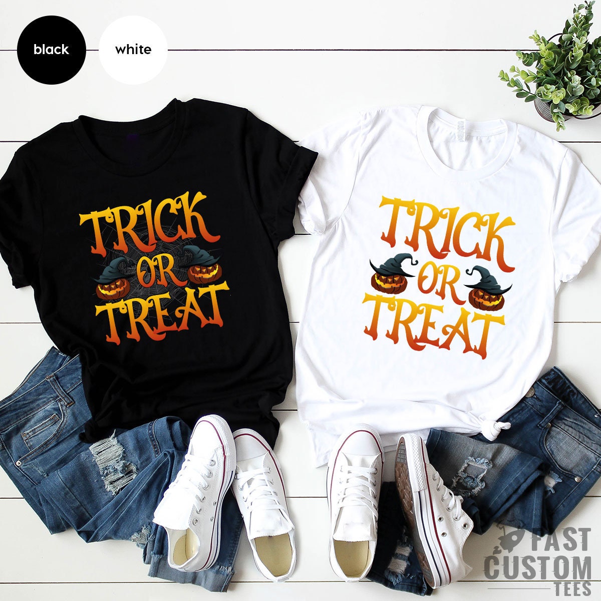 Funny Halloween Shirt, Trick or Treat Toddler, Shirts For product image 2