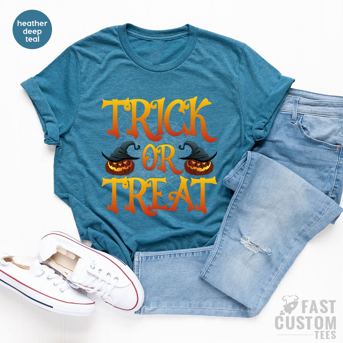 Funny Halloween Shirt, Trick or Treat Toddler, Shirts For product image 4