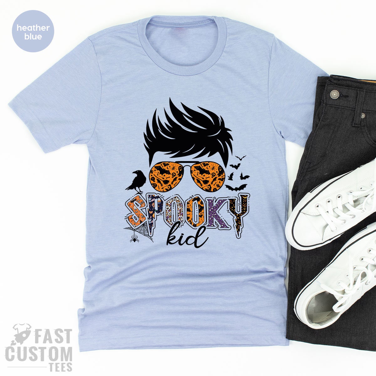 Spooky Kid Shirt, Funny Halloween Toddler, Shirts For Boys product image 4