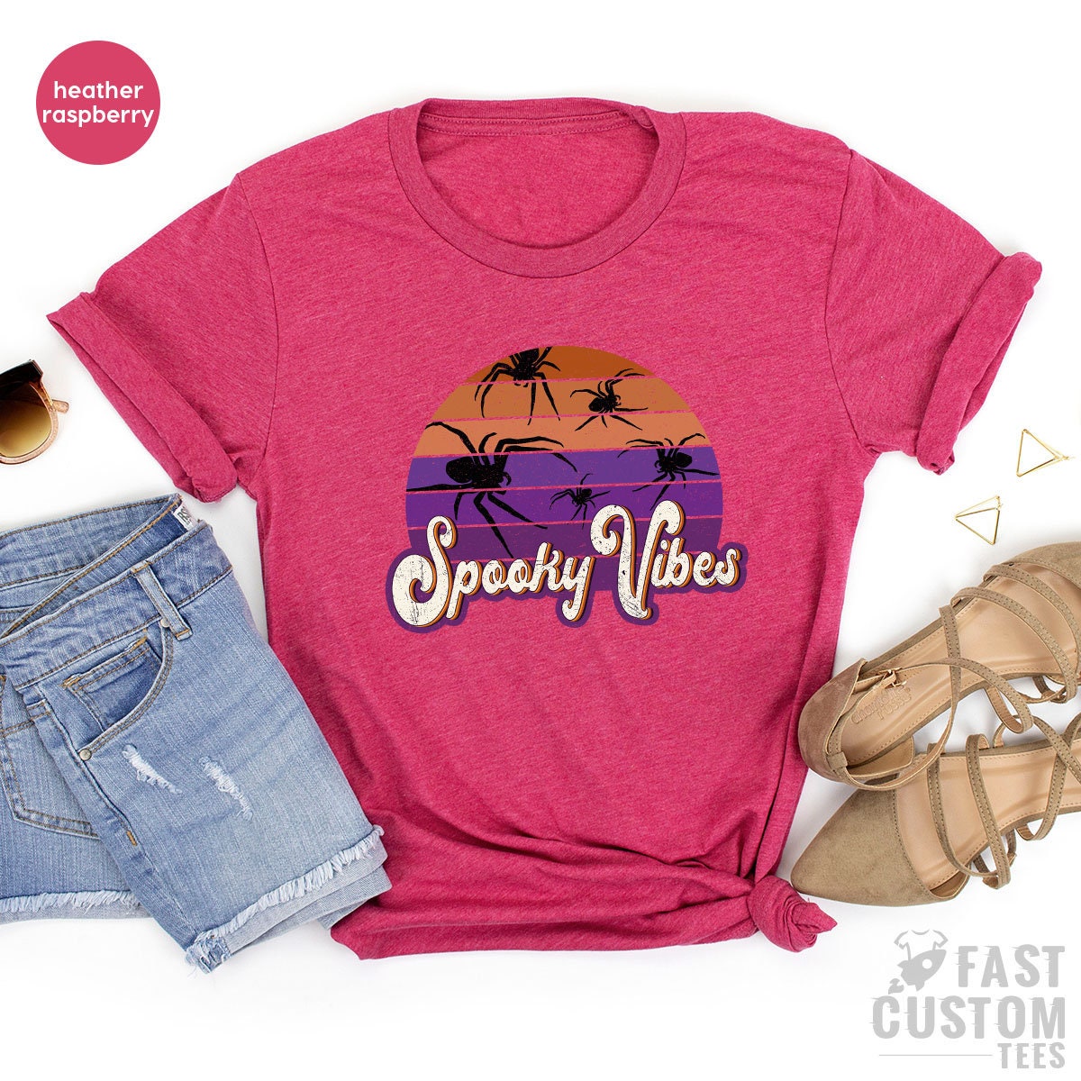 Spooky Vibes Shirt, Halloween Shirt,Halloween Party TShirt product image 5